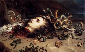  cabeza Pintura - Cabeza De Medusa Barroco Peter Paul Rubens